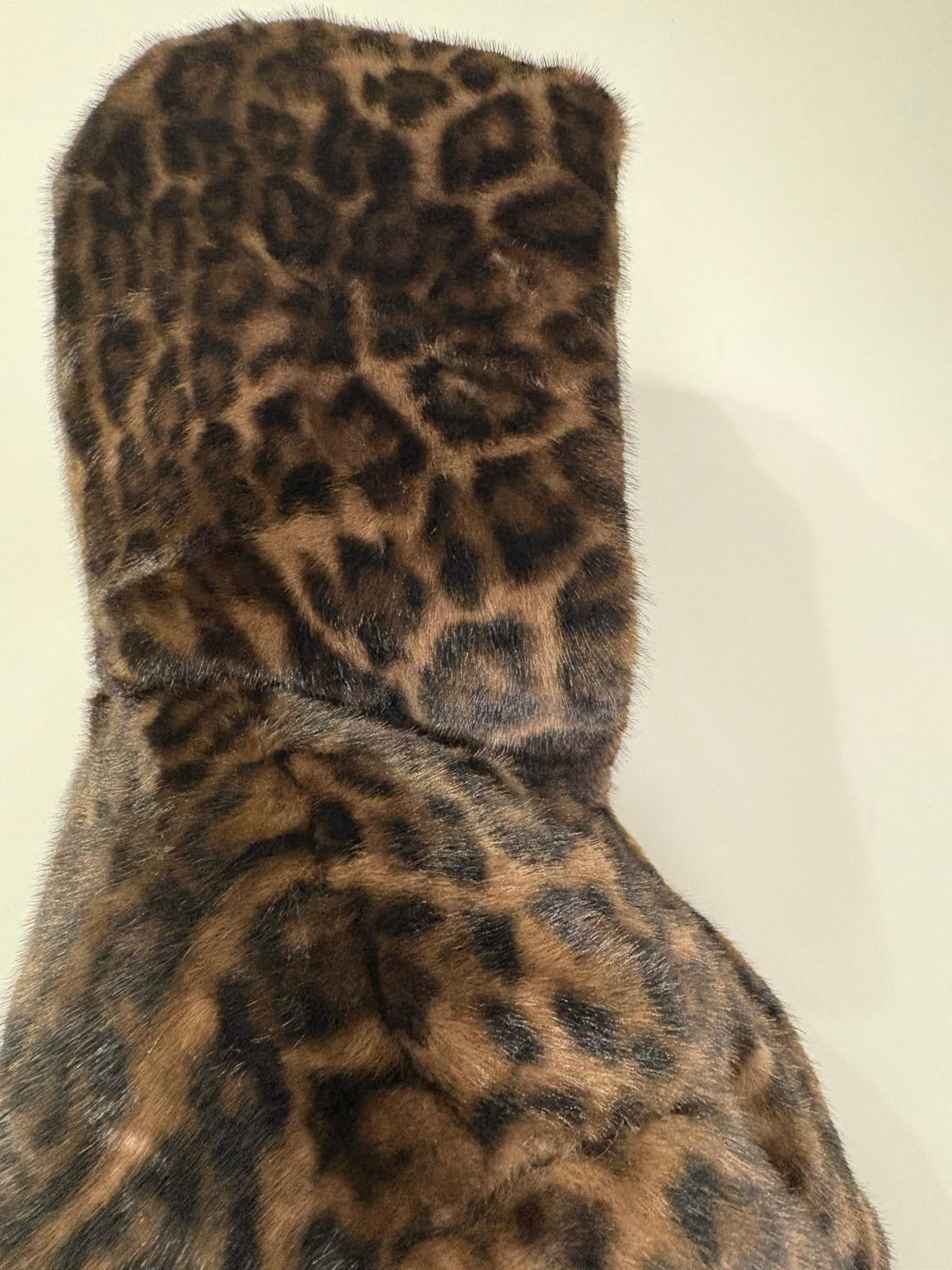 Eco pelliccia leopardata