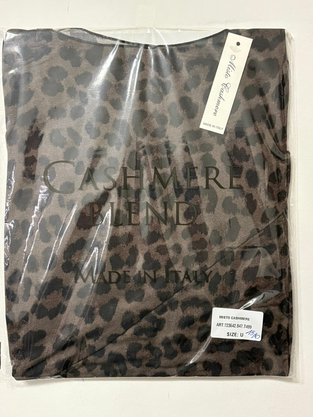 Maglia in misto cashmere (variante maculata marrone)