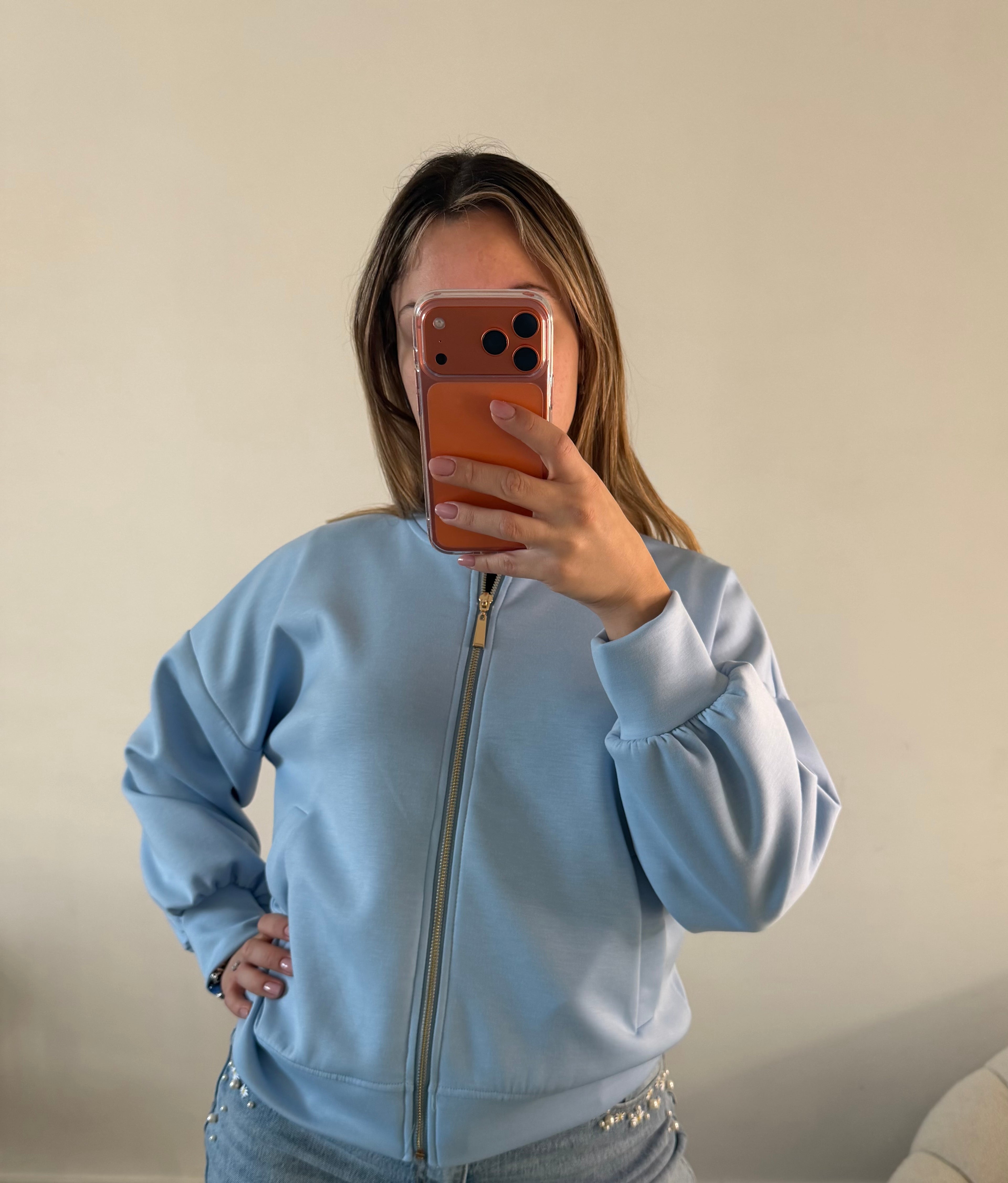 Felpa Sweety (variante celeste)