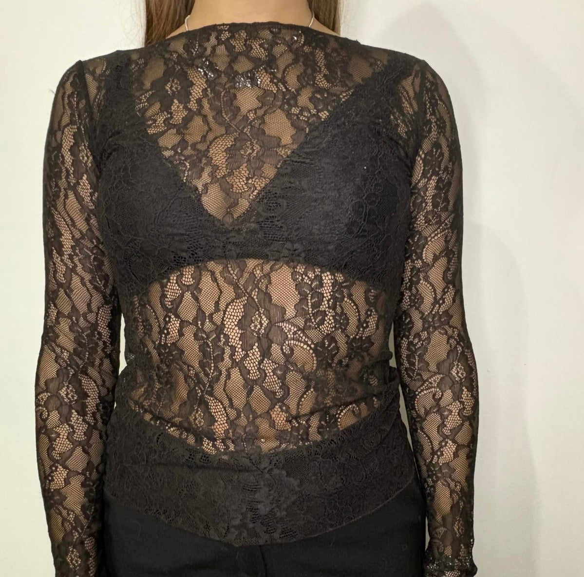 Maglia in pizzo (variante marrone)