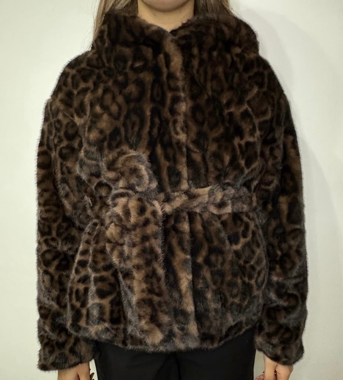 Eco pelliccia leopardata