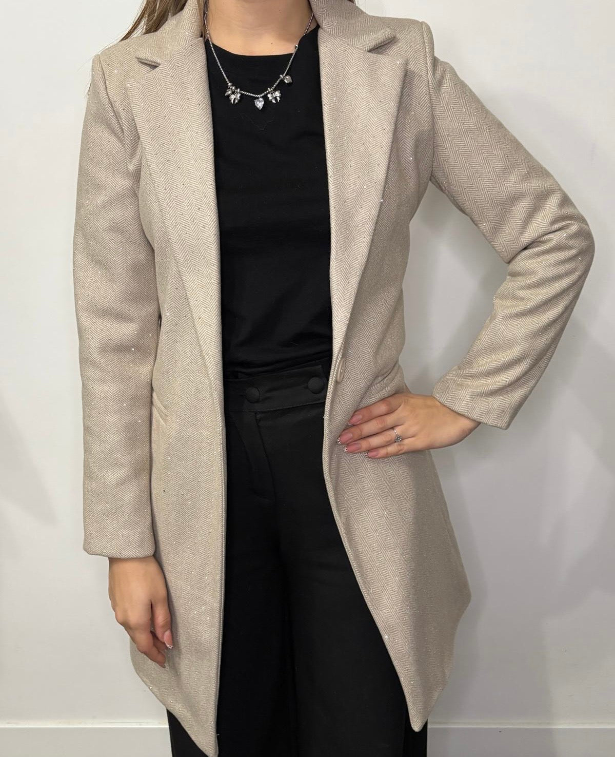 Cappotto Glitter (variante beige)