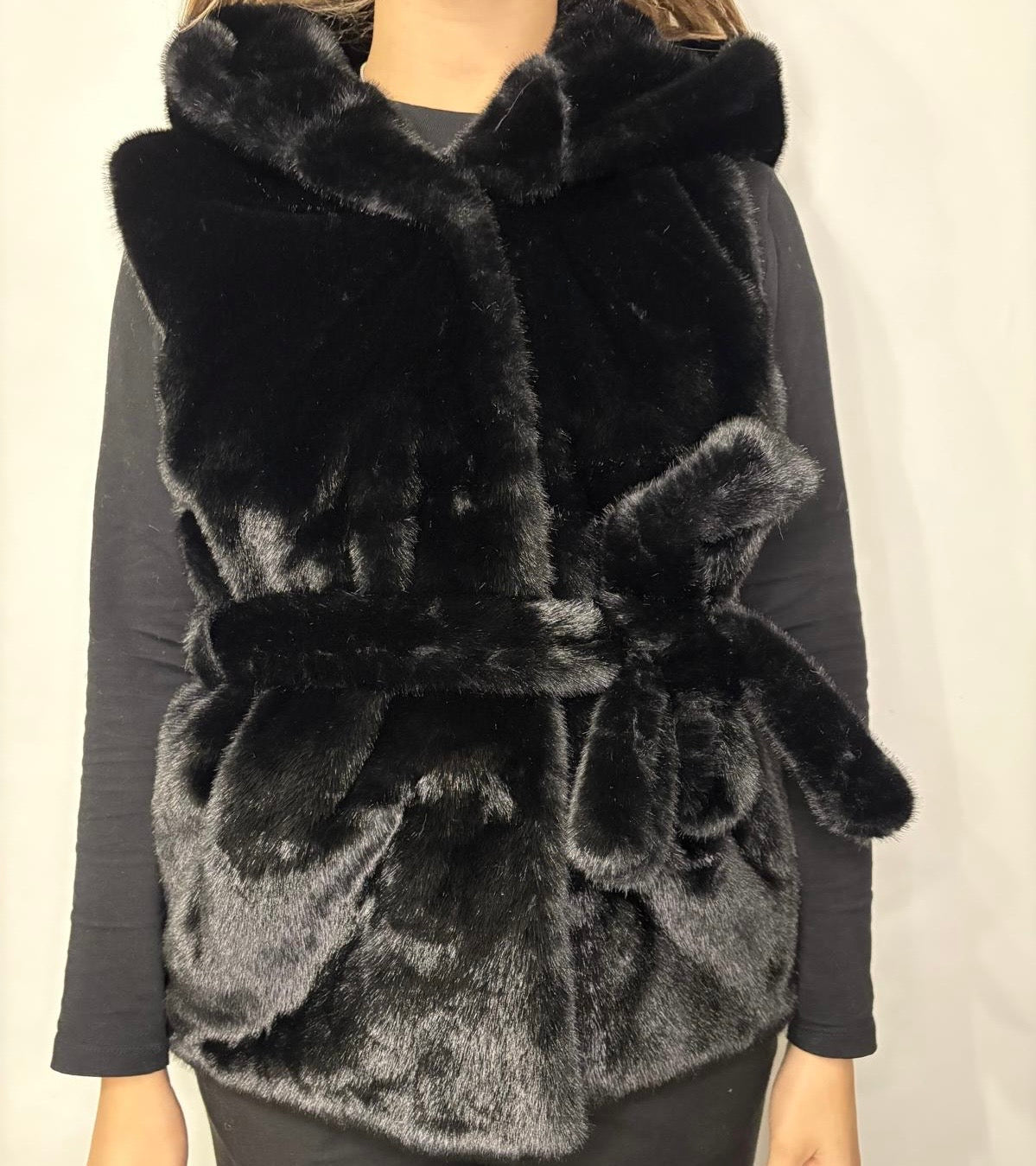 Eco pelliccia smanicata