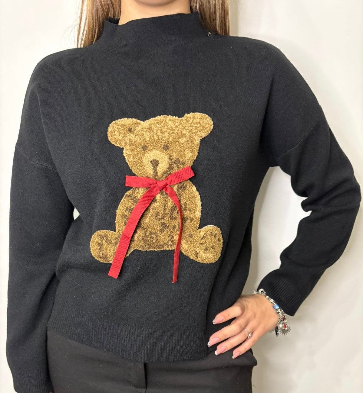 Maglioncino teddy bear (nero)