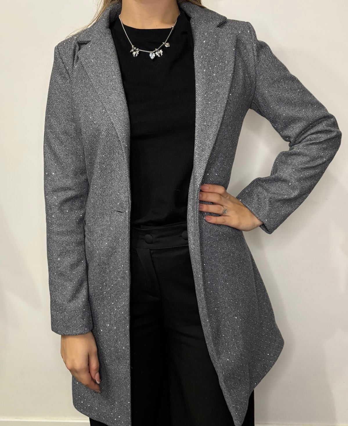 Cappotto Glitter (variante grigio chiaro)