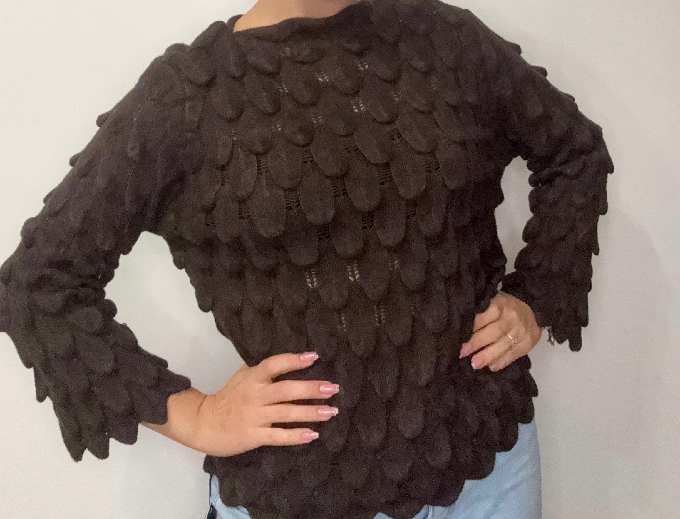 Maglione Pavone (variante cioccolato)