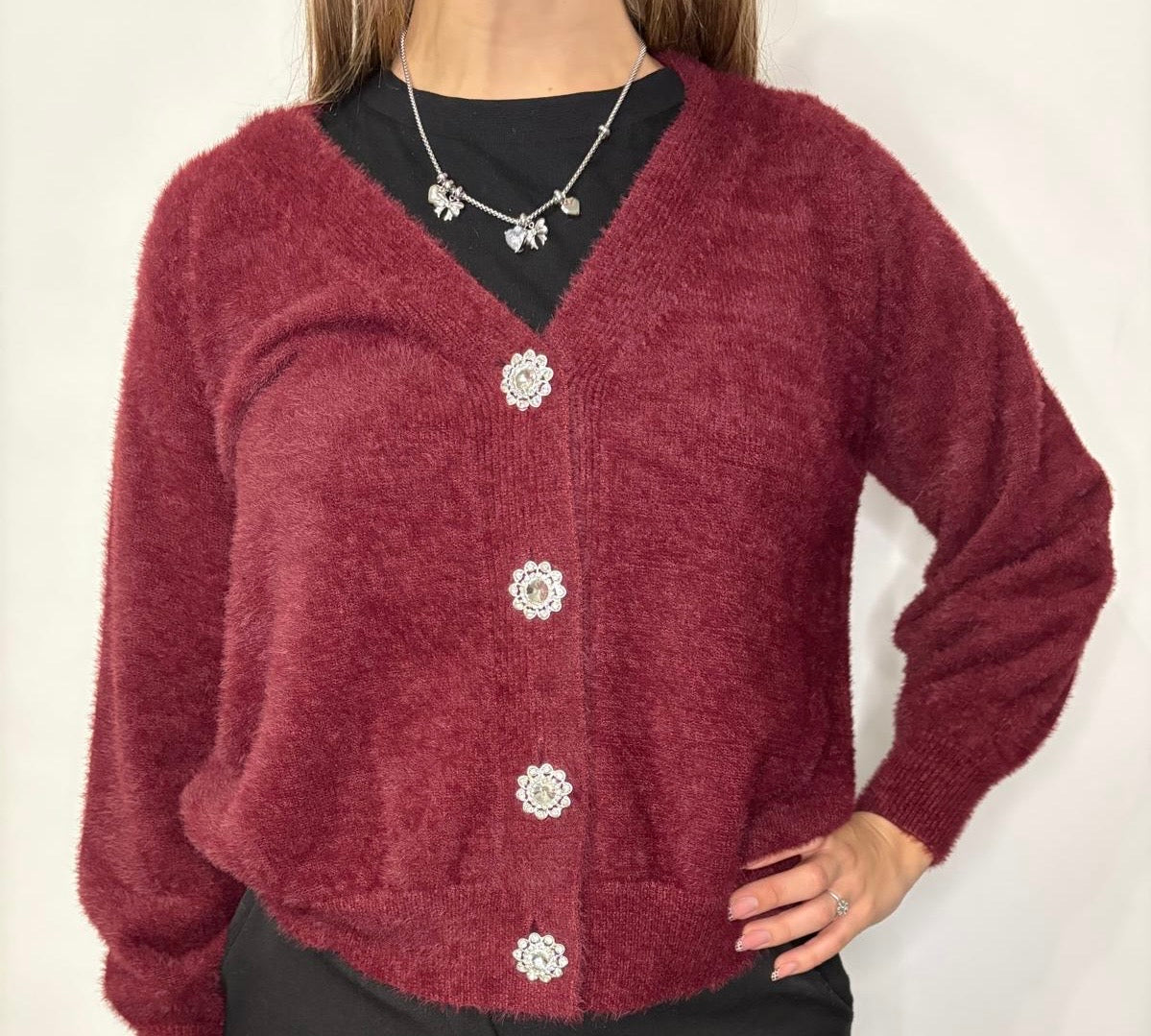 Cardigan gioiello