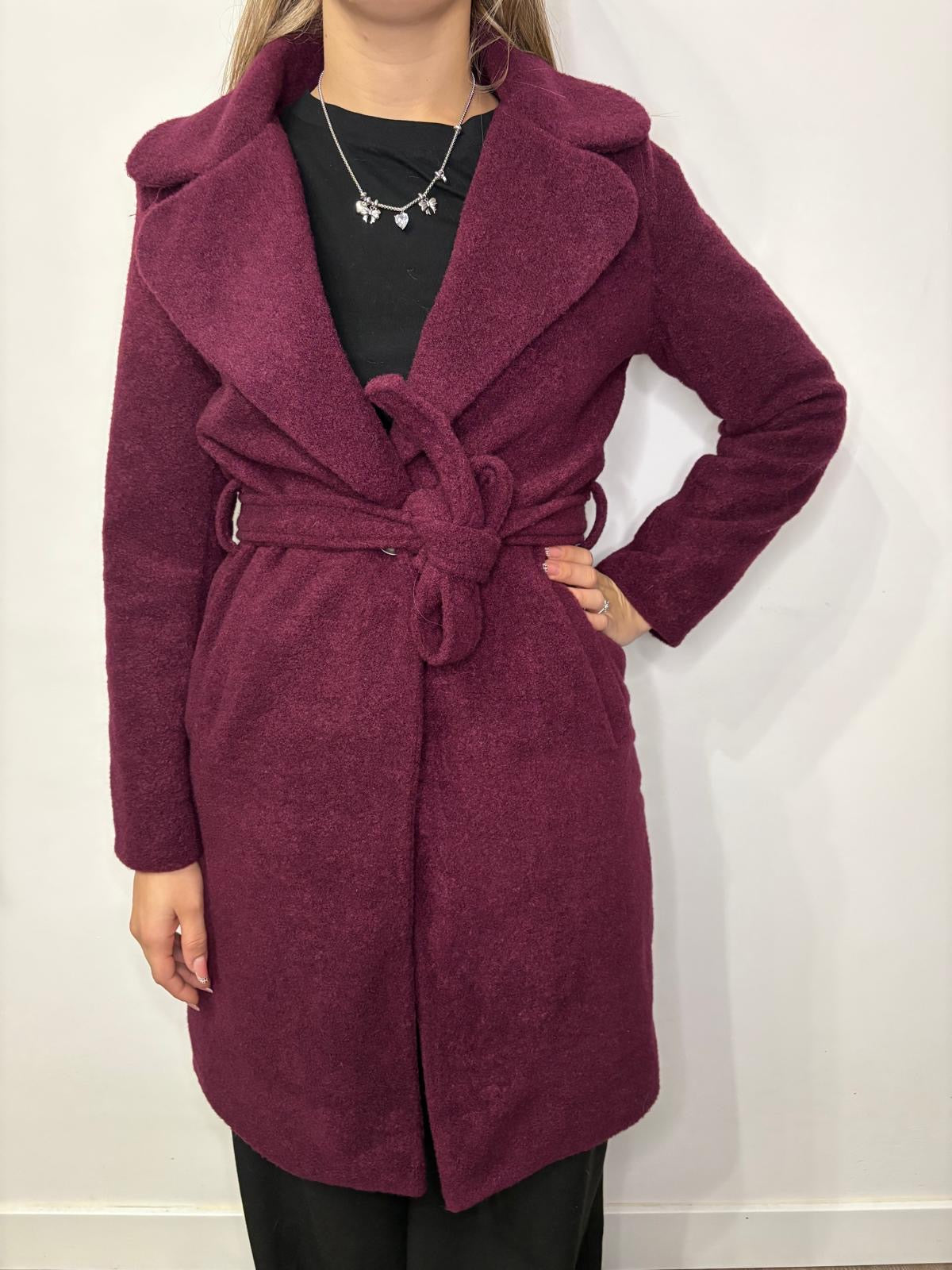 Cappotto magenta