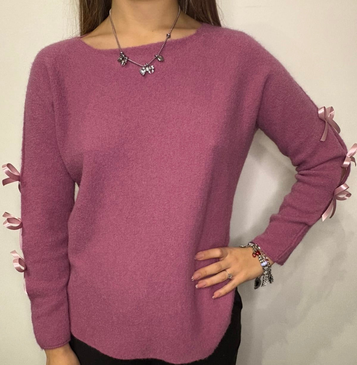 Maglioncino fiocchetti