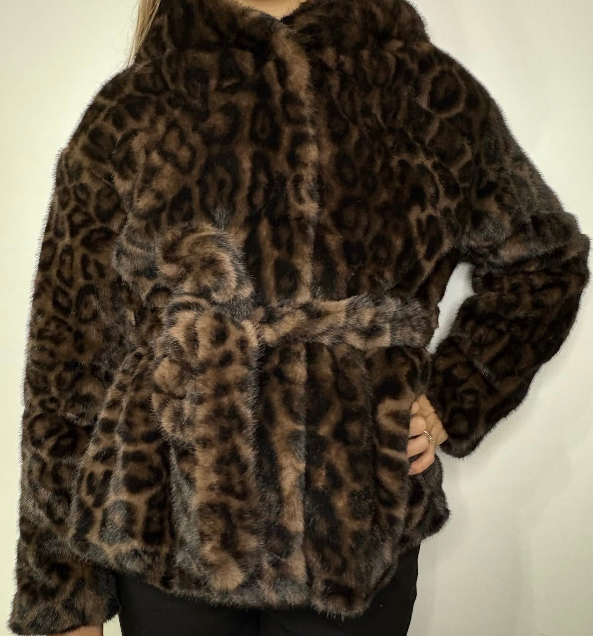 Eco pelliccia leopardata