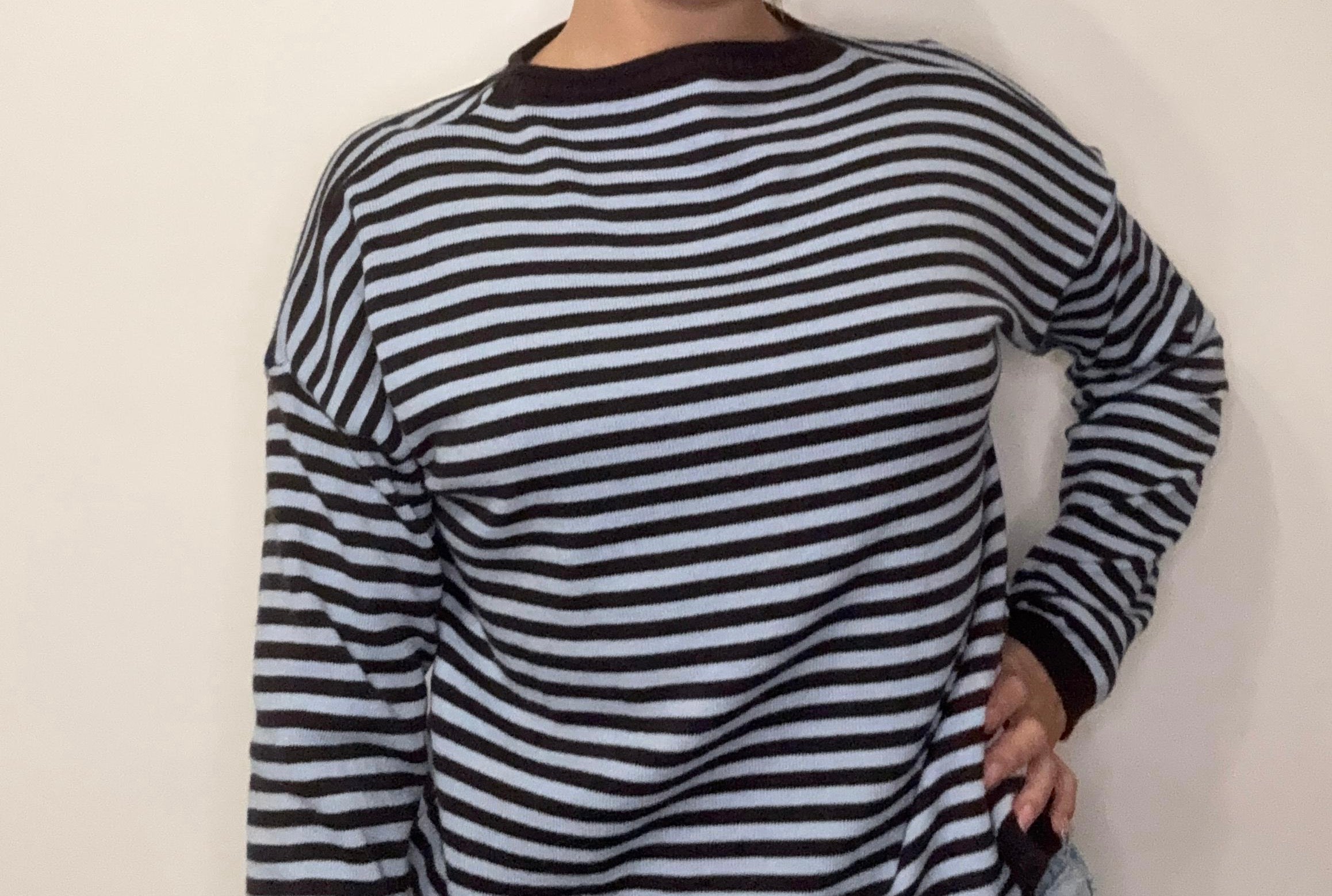 Maglioncino stripes (variante marrone/azzurra)