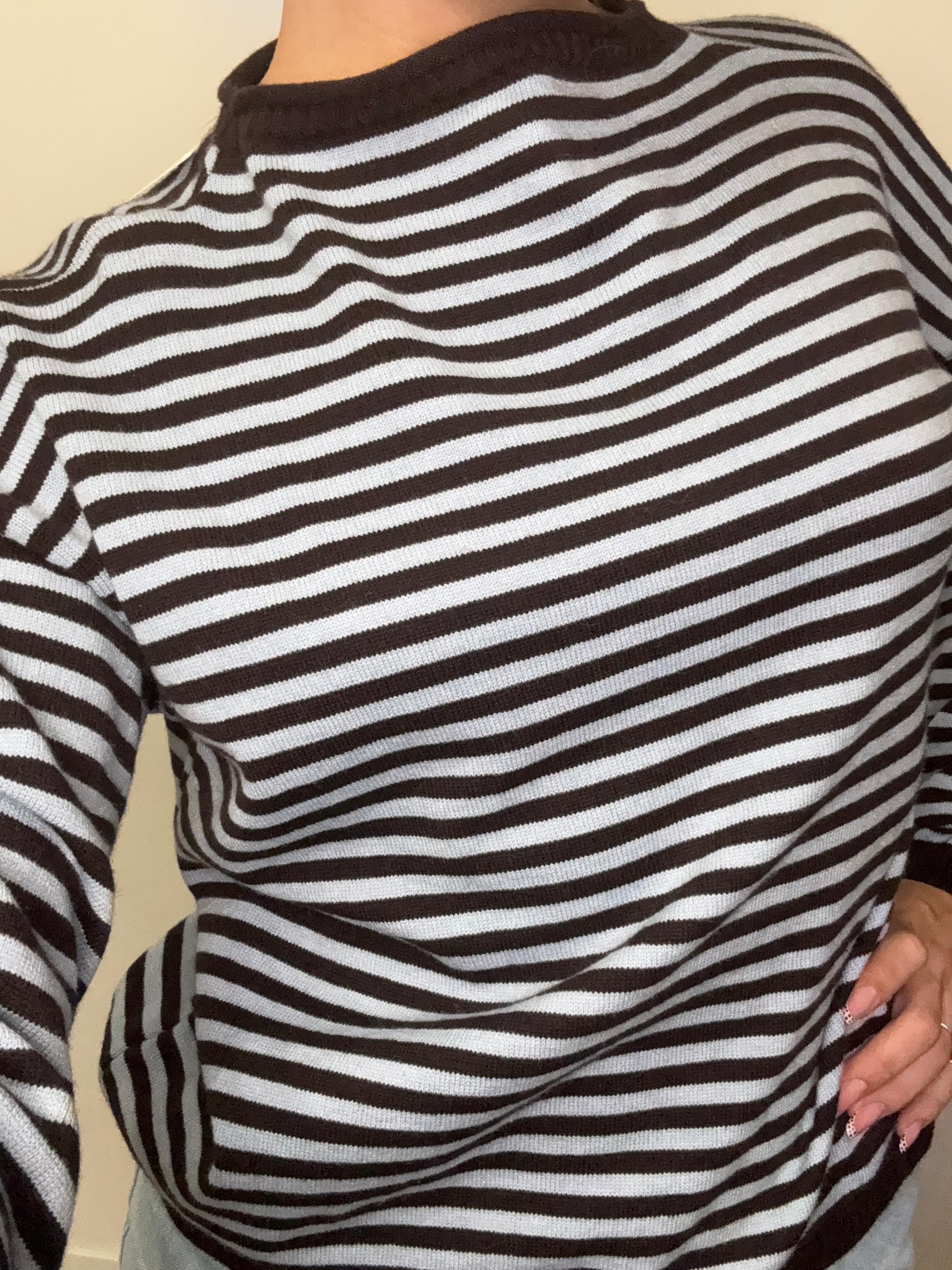 Maglioncino stripes (variante marrone/azzurra)