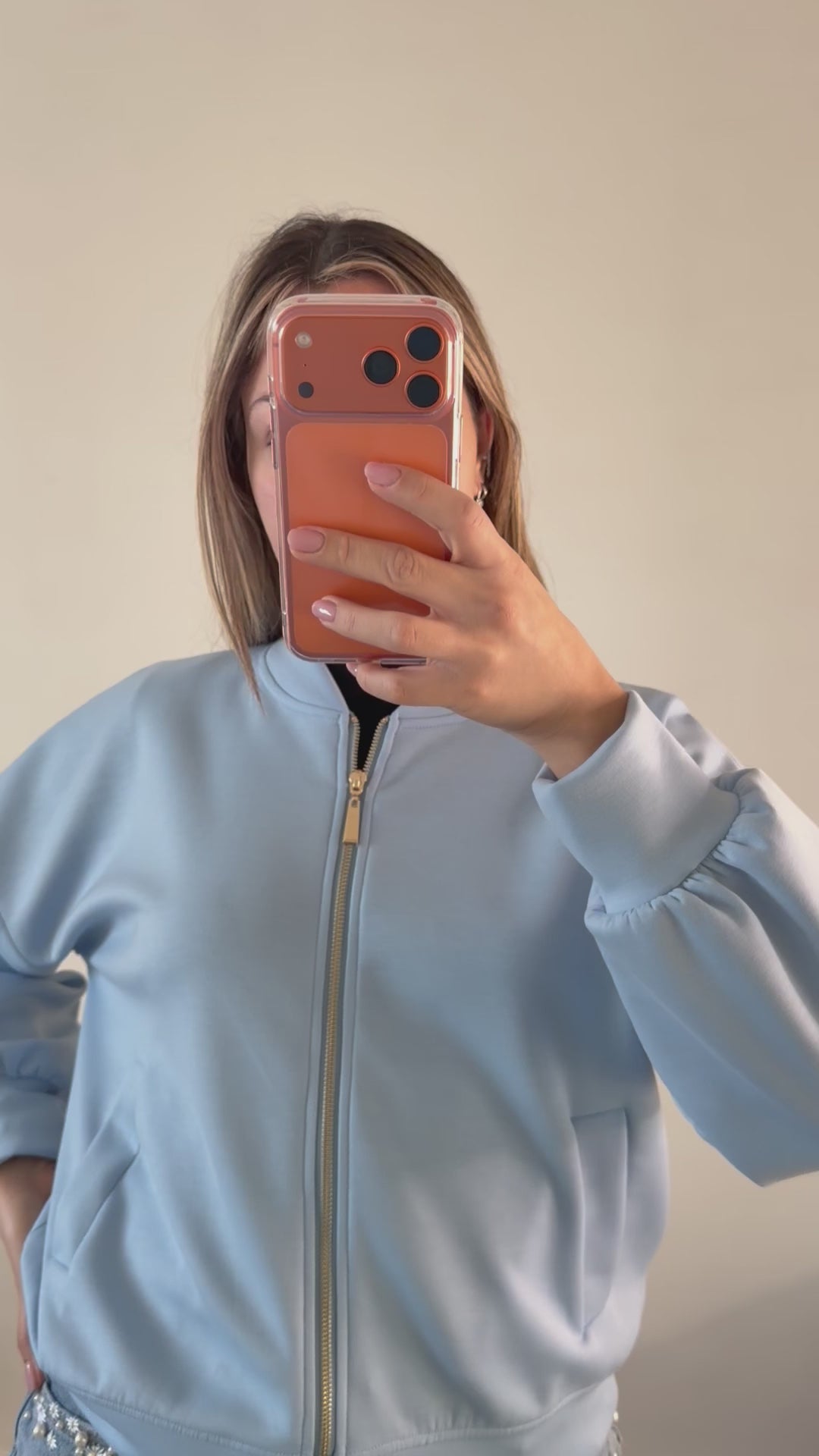 Felpa Sweety (variante celeste)